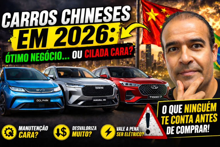 carros chineses em 2026: bom negocio ou cilada