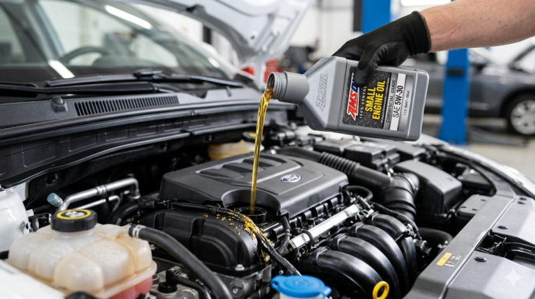 Melhor óleo para motor 1.0 sendo colocado no motor do carro