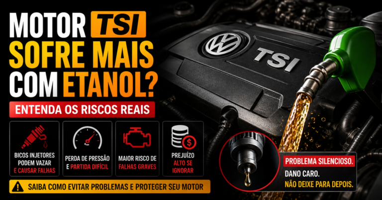 Motor TSI sofre mais com etanol? Veja os riscos reais e como evitar prejuízo