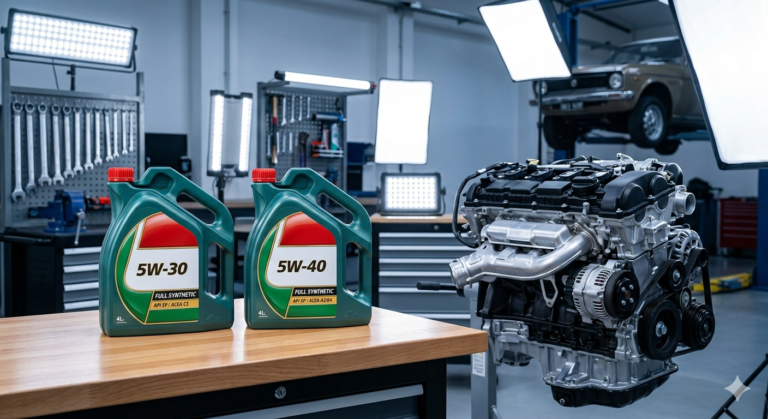 Comparação entre óleo 5w30 ou 5w40 para escolher o melhor para o motor