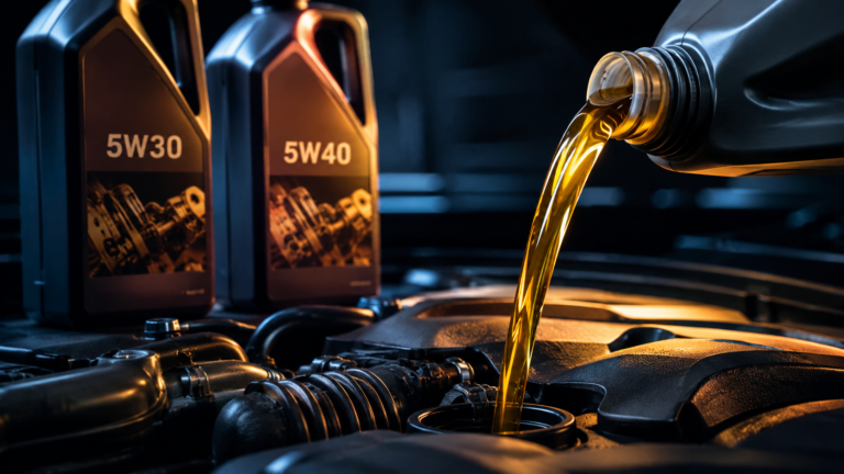 Comparação entre óleo 5W30 e 5W40 para motor de carro