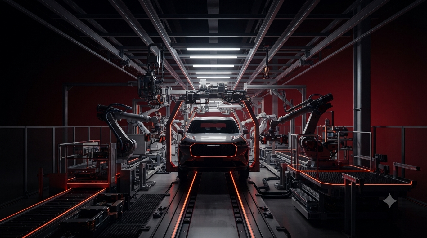Fábrica da GWM em Iracemápolis produzindo o SUV Haval H6 no Brasil